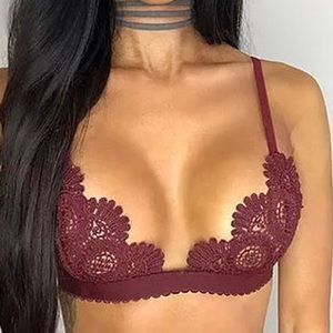Maroon bra